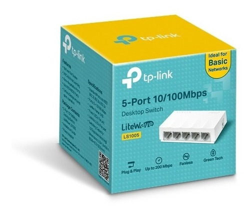 Switch Tp-link Ls1005 5 Ptos 10/100m Desk              