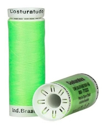 Linha De Costura Costuratudo Costuratex 10 Retros Com 100 Me Cor Verde-claro