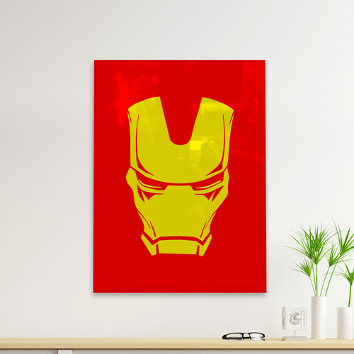 Cuadro Deco Iron Man Face (d1371 Boleto.store)