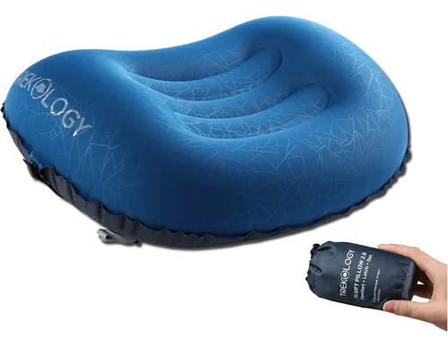 Almohada Inflable Ultraligera Trekology Para Acampar Y Vi...