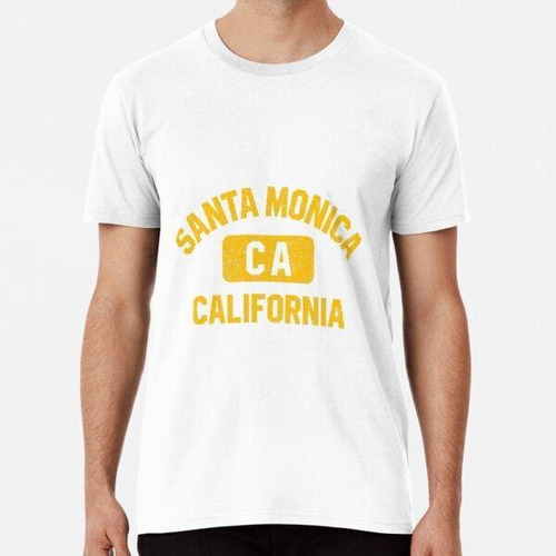 Remera Estilo De Gimnasio De Santa Monica Ca California Algo