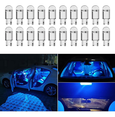 20 Piezas Led T10 Luz De Coche Cob Led Lámpara De De Coche