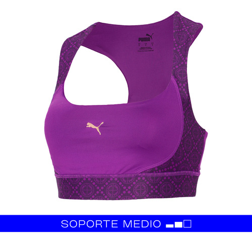 Sujetador Deportivo Puma Fitness Logo Love Mujer Morado