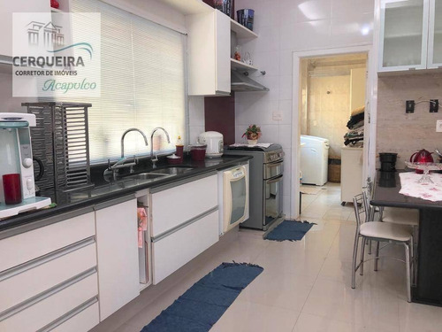 Casa Com 5 Dormitórios À Venda, 450 M² Por R$ 1.600.000 - Acapulco - Guarujá/sp - Ca0555