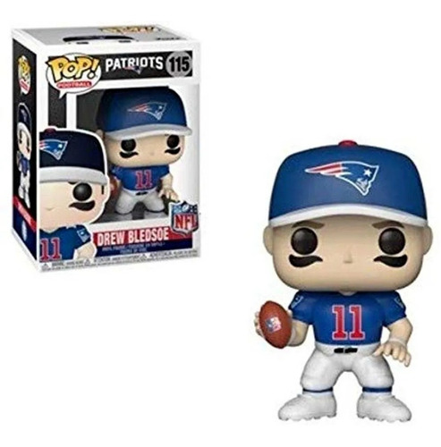 Boneco Funko Pop Nfl Patriots - Drew Bledsoe Nfl 115