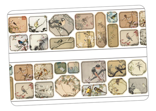 2 Pegatinas Para Álbumes De Recortes, Kits De Diarios Aves