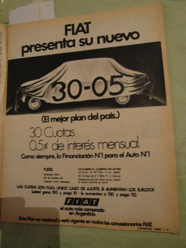 Publicidad Fiat 128 Año 1976