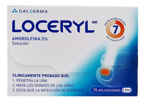 Loceryl Amorolfina 5% C/75 Aplicaciones De 2.5 Ml Galderma