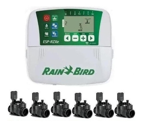 Kit Riego Automatico Rain Bird 6 Zonas Apto Wifi Hidropilar