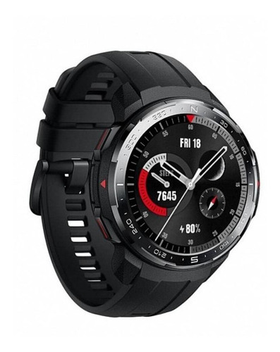 Imagen 2 de 6 de Smartwatch Honor Watch GS Pro 1.39" caja 48mm de acero inoxidable y plástico charcoal black, malla charcoal black de fluoroelastómero KAN-B19