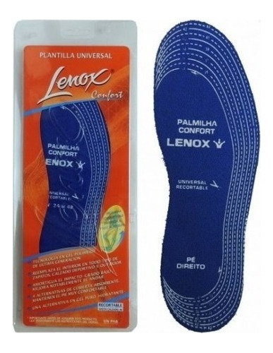 Plantillas Universal Recortable Confort Tela Deportiva Lenox