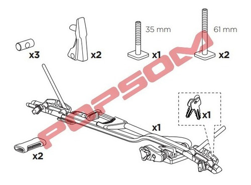 Imagem 10 de 10 de Transbike De Teto Thule Proride 598 Black Para 1 Bicicleta
