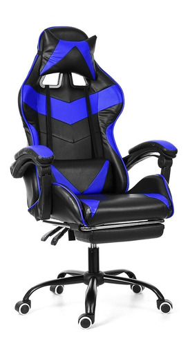 Imagen 2 de 7 de Silla Gamer Semi Profesional Posa Pie Reclinable Ajustable