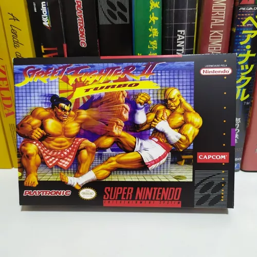 Street Fighter 2 Turbo Hyper Fighting - Box Traduzido (snes)