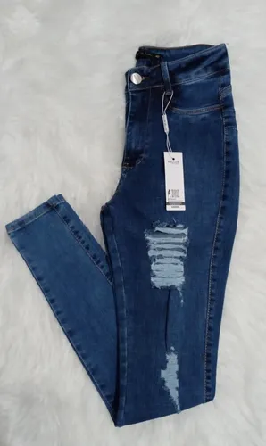 Cal a Feminina Miller Jeans Deluxe Original Destroyed