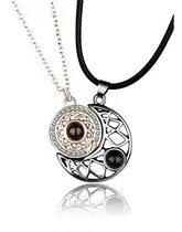 Comprar Collar Parejas Sol Y Luna Proyecta Te Amo En 100 Idiomas