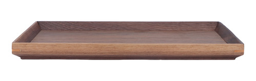 Bandeja Rectangular De Madera De Nogal Para Servir Con Estru