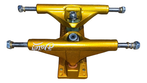 Set De Trucks Skate Dater Altos Pro Full Color 139mm Dorados