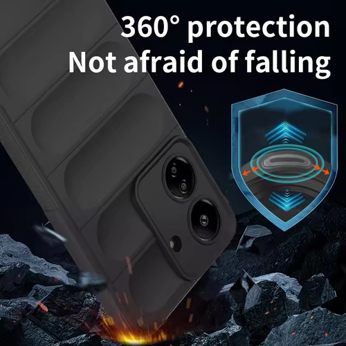 Funda Puffer Inside Protec Camara Para Samsung A36 5g Negro Puffer Inside
