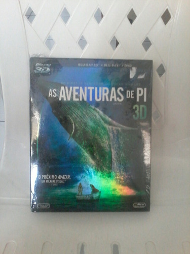 Blu Ray As Aventuras De Pi - 3d + 2d + Dvd - 3 Discos