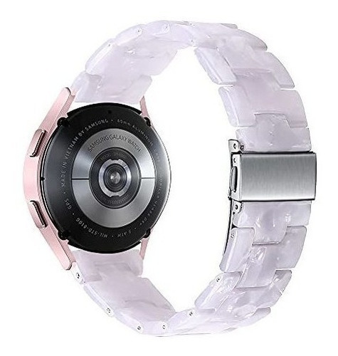 Malla Para Samsung Galaxy Watch De Resina Blanco Brillante