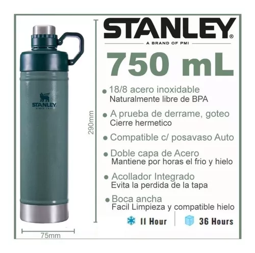 Botella Termo Stanley Para Liquidos Frios 750 Ml Portatil !!