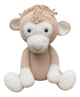 Bichinho Crochê Amigurumi Macaco Decoração Infantil 