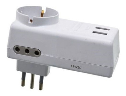 Adaptador Schuko Y Laterales Con 2 Usb 