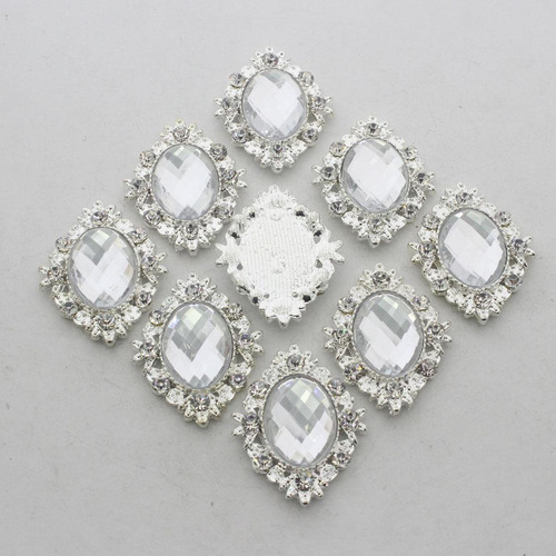 Botones De Diamantes De Imitación De Cristal 5 Piezas