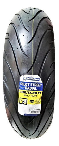 Llanta Michelin 180/55zr-17 Pilot Street Radial 73w Tl