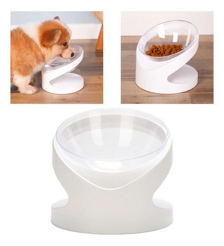 Cuenco Inclinado De Pie Alto Para Perros Y Gatos,