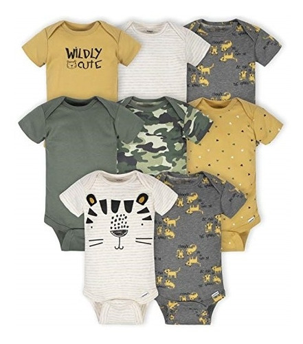 Ropa Para Bebe Bodys Unisex Paquete De 8 Talla 0-3 Meses