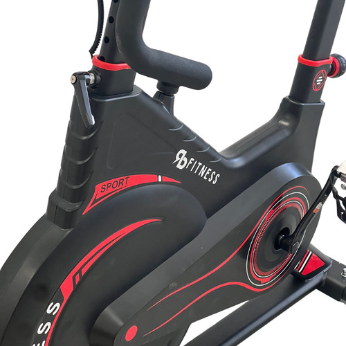 Bicicleta Ergométrica Academia Rb Fitness Magnética 13kg Cor Vermelho