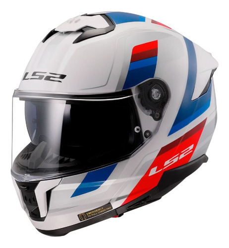 Capacete Masculino Ls2 Ff808 Vintage Azul Bicomposto Moto