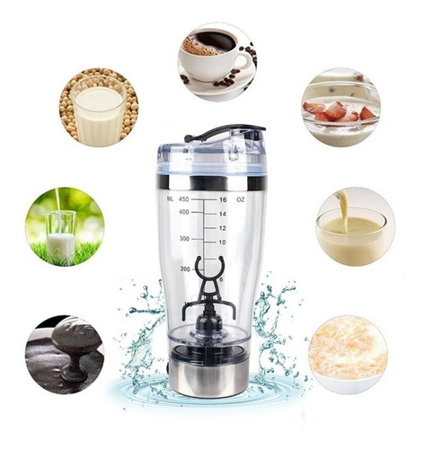 Imagen 1 de 7 de Vaso Mezclador Vortex Shaker Usb 600ml
