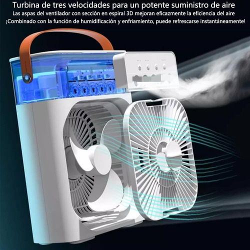 Climatizador Portátil Mini Ventilador De Aire Acondicionado Humidificador 4 En 1 Mini Aire Acondicionado Ventilador De Escritorio Portátil Marca Dosyu