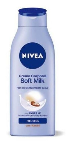 Crema Corporal Nivea Soft Milk Piel Seca 400 Ml.