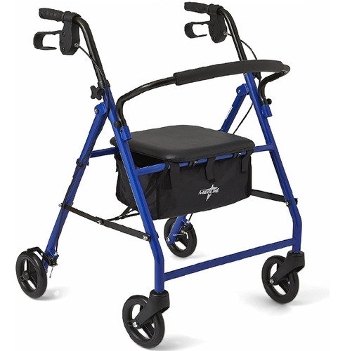 Caminador Aciento Con Ruedas Y Asiento Para Adultos Medline