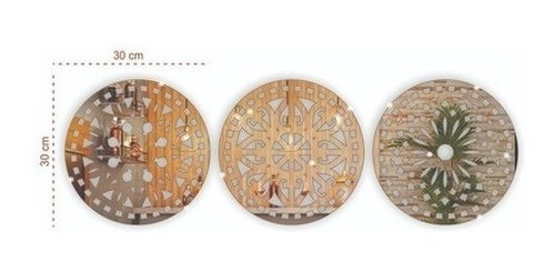 Kit Espelhos Decorativos De Mandalas - Novidade