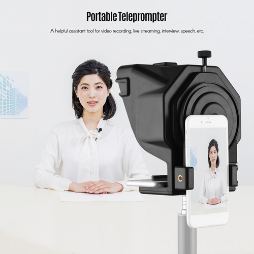 Teleprompter Video Smartphone Remote Portable Recording