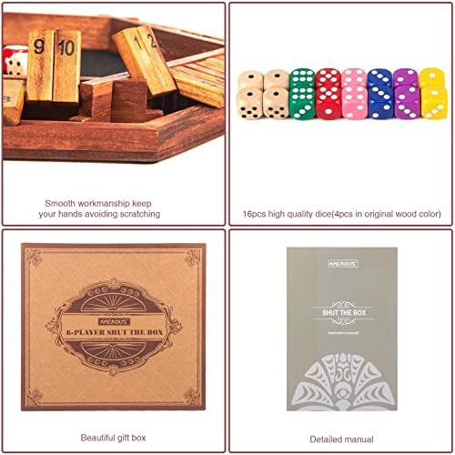 Juego De Mesa De Dados De 1 A 6 Jugadores