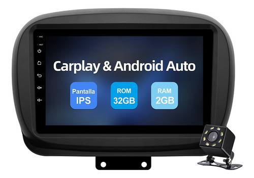 Estéreo Carplay Cámara Para Fiat 500x 2016-2022 Gps Wifi Bt