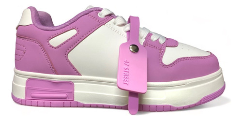 Zapatillas 47 Street Balk Blanco Rosa Mujer