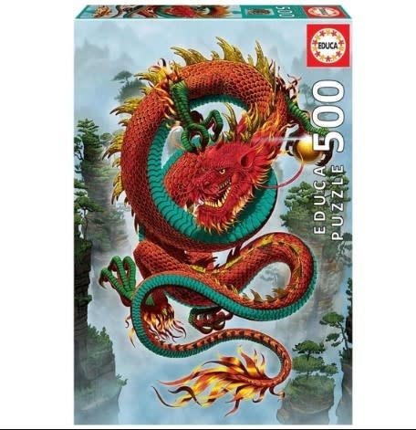 Puzzle 500 Pcs 34x48cm Dragon De La Suerte