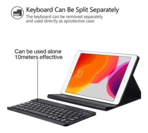Funda Con Teclado Negro Para iPad Air 13 M2 Español