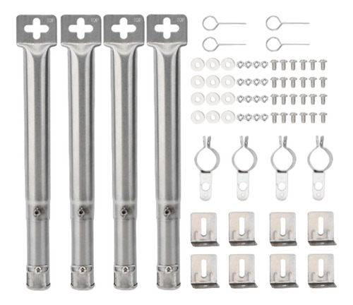 Quemadores De Tubo De Parrilla De Gas De 4 Piezas, Estilo B
