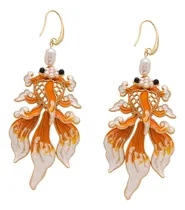 Comprar Brincos De Gota Koi Brincos De Peixe Moda Estilo Chinês