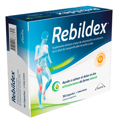 Rebildex X 60 Capsulas Articulaciones Insap. De Palta Y Soja