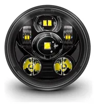 Comprar Faro Led Redondo Para Harley Davidson Acabado Negro