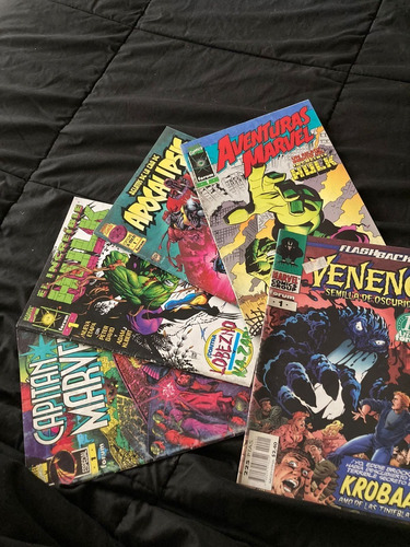 Lote Comics Marvel Ed Forum - Hulk - Capitan Marvel - Venom